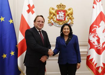 პრეზიდენტმა ევროკომისართან საქართველოს ევროპული პერსპექტივა და კანდიდატის სტატუსის მიღების საკითხი განიხილა