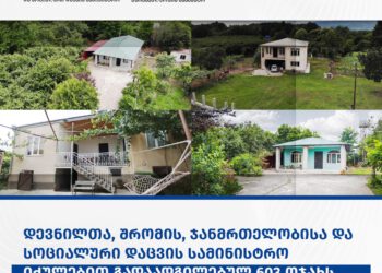 დევნილთა, შრომის, ჯანმრთელობისა და სოციალური დაცვის სამინისტრო იძულებით გადაადგილებულ 603 ოჯახს სოფლად სახლს შეუსყიდის